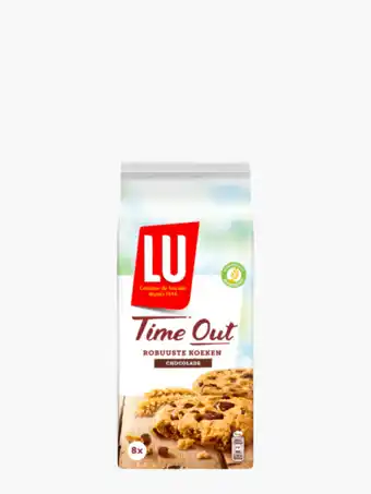 Flink Lu time out robuuste koeken chocolade 8 x 23g aanbieding
