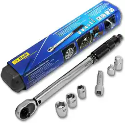 Amazon S&r momentsleutelset: 3/8, 375 mm, 19-110 nm, met 3/8' verlenging 75 mm, adapter 3/8'-1/4', adapter 3/8'-1/2' en 3 contactdoz aanbieding