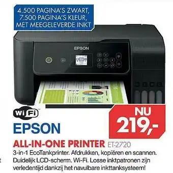 Vobis Epson All-In-One Printer ET-2720 aanbieding