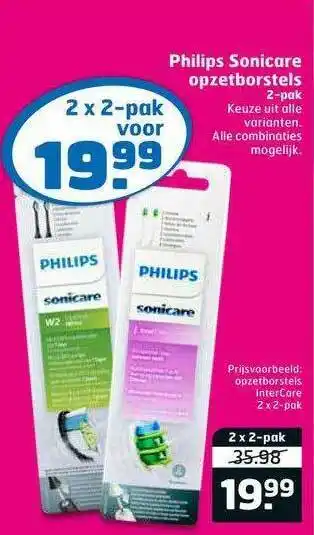 Trekpleister Philips Sonicare Opzetborstels aanbieding