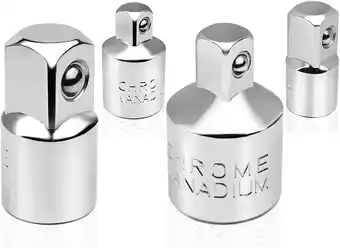 Amazon 4delig adapterset vierkante dopsleuteladapter slagdopadapters 1/4 naar 3/8, 3/8v naar 1/4, 3/8 naar 1/2, 1/2 naar 3/8 convert aanbieding