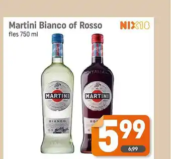 Dagwinkel Martini Bianco Of Rosso aanbieding