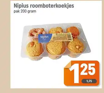 Dagwinkel Nipius Roomboterkoekjes aanbieding