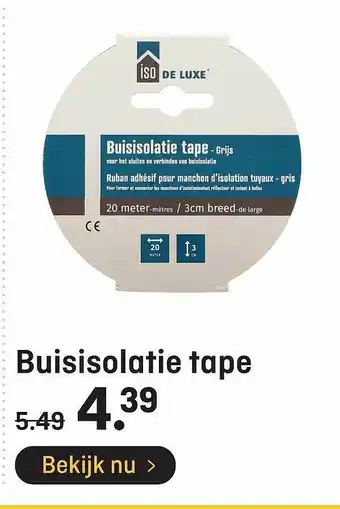 Hubo Buisisolatie Tape aanbieding