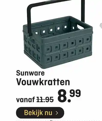 Hubo Sunware Vouwkratten aanbieding