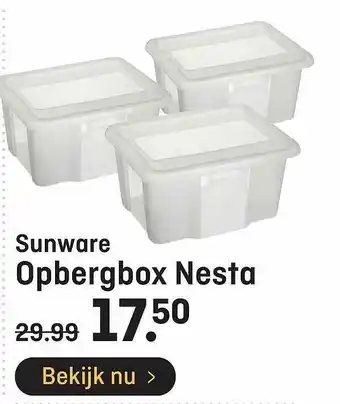 Hubo Sunware Opbergbox Nesta aanbieding