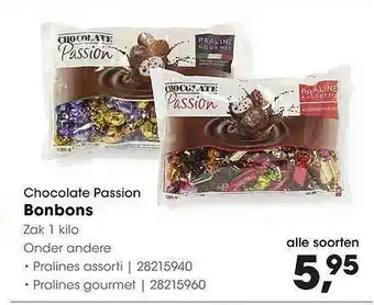 HANOS Chocolate Passion Bonbons Pralines Assorti Of Pralines Gourmet aanbieding