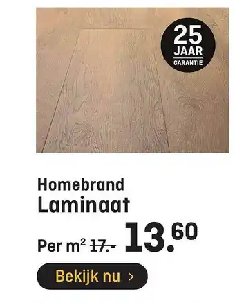 Hubo Homebrand Laminaat aanbieding