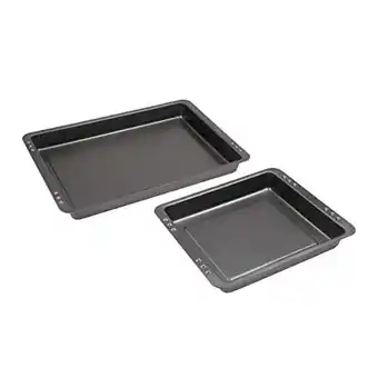 Amazon Chg 9550-104 2-delige bakplaat set 42 cm x 29 cm x 4 cm en 29 cm x 23 cm x 4 cm aanbieding