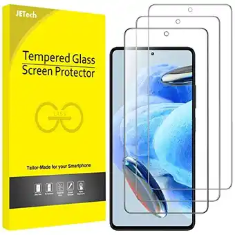 Amazon Jetech screen protector voor xiaomi redmi note 12 pro 5g / note 12 pro+ plus 5g, 9h gehard glas film schermbeschermer, krasbe aanbieding