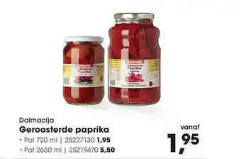 HANOS Dalmacija Geroosterde Paprika aanbieding