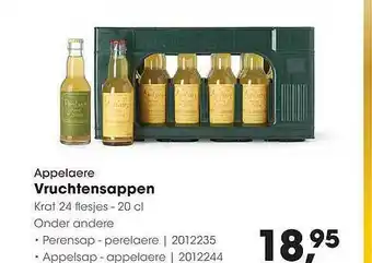 HANOS Appelaere Vruchtensappen Perensap - Perelaere Of Appelsap - Appelaere aanbieding