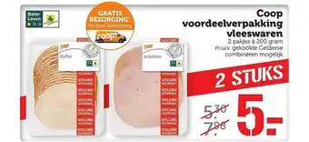 Coop Coop Voordeelverpakking Vleeswaren aanbieding