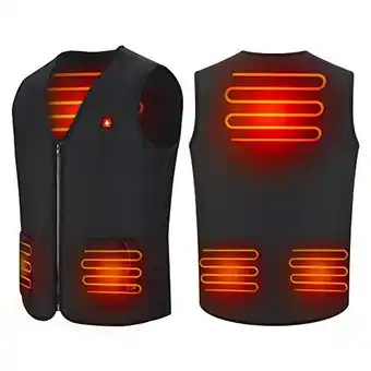 Amazon Haofy verwarmde bodywarmer voor dames en heren, via usb-poort oplaadbaar, elektrisch verwarmd, voor motorfiets, jacht outdoor aanbieding