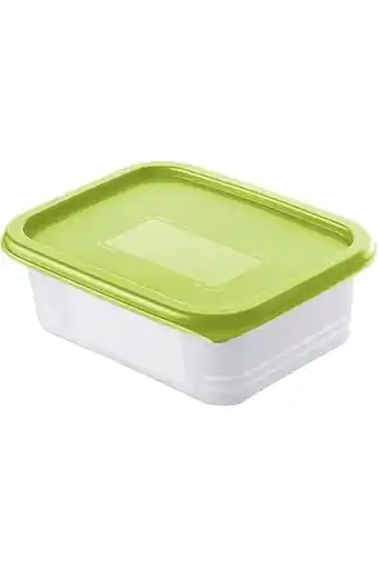 Amazon Rotho domino set van 4 diepvriespotten 0.5l met deksel, kunststof (pp) bpa-vrij, groen/transparant, 4 x 0.5l (15.7 x 11.8 x 5 aanbieding