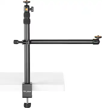Amazon Ulanzi ls02 tafelstatief, camera-statief, 44 - 105 cm instelbaar, overhead statief voor streaming en gaming, lichtstatief met aanbieding