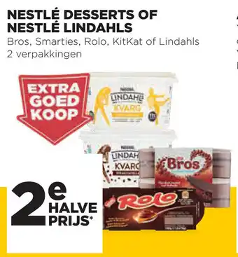 Jumbo Nestle Dessert of Nestle Lindahls 2st aanbieding