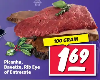 Nettorama Picanha, bavette, rib eye of entrecote aanbieding