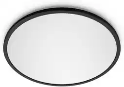 Amazon Philips superslim led-plafondlamp - zwart - warmwit licht - 18 w - super slank ontwerp - dimbaar - geïntegreerde led-lamp aanbieding