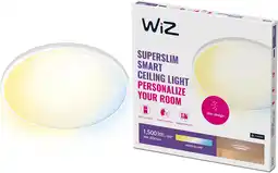 Amazon Wiz plafondlamp superslim - warm- tot koelwit licht - slimme led verlichting - dimbaar - geintegreerd led - 16 w - wit aanbieding