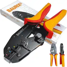 Amazon Baurix krimptang voor kabelschoenen - [0,50-6mm²] kabelhulzen - ferrule crimping tool kit - krimptang kabelschoen aanbieding