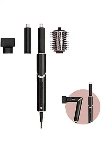 Amazon Styler & haardroger shark flexstyle [hd424eu] 3 accessoires, zwart/roségoud aanbieding