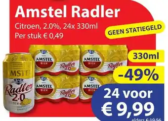 Die Grenze Amstel Radler 330ml x 24 aanbieding