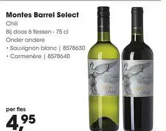 HANOS Montes Barrel Select Chili Sauvignon Blanc Of Carmenère aanbieding