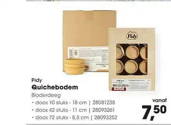 HANOS Pidy Quichebodem Bladerdeeg aanbieding