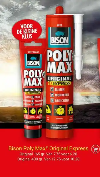 Kluswijs Bison Poly Max® Original Express aanbieding