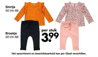 Wibra Shirtje Of Broekje aanbieding