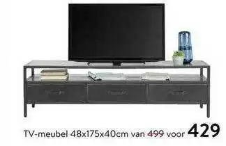 Profijt Meubel TV-Meubel 48x175x40cm aanbieding