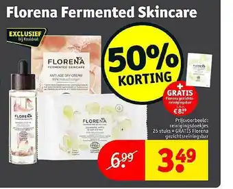 Kruidvat Florena Fermented Skincare 50% Korting aanbieding