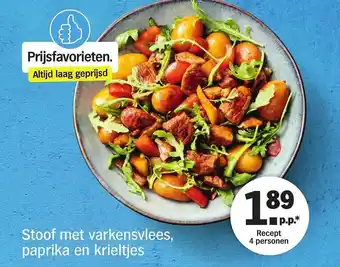 Albert Heijn Stoof Met Varkensvlees, Paprika En Krieltjes aanbieding