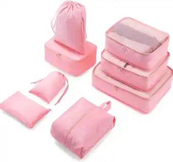 Amazon Meowoo packing cubes 8-delige set, koffer-organizer voor vakantie en reizen pakkubussen opbergsysteem voor koffer voor reizen aanbieding