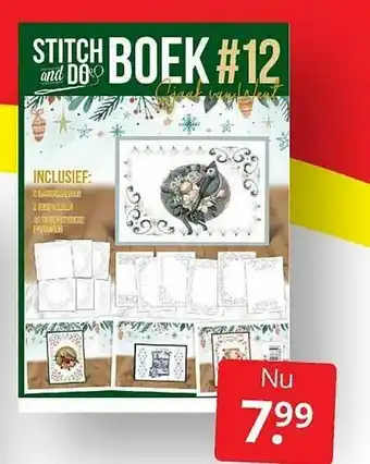 Boekenvoordeel Stitch And Do Boek #12 aanbieding