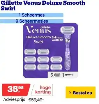 Bol.com Gillette venus deluxe smooth swirl aanbieding