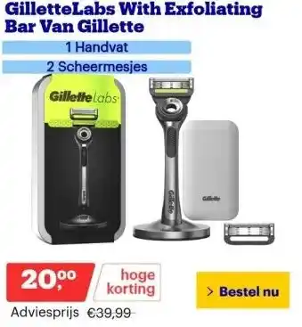 Bol.com Gillettelabs with exfoliating bar van gillette aanbieding