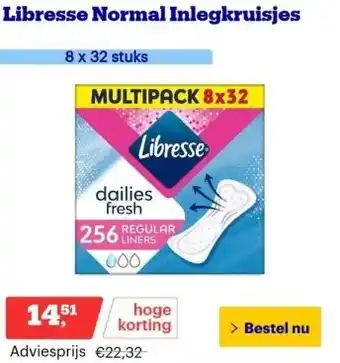 Bol.com Libresse normal inlegkruisjes aanbieding