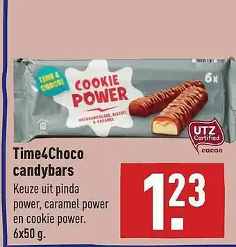 ALDI Time4Choco candybars 6x50 gram aanbieding