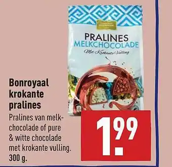 ALDI Bonroyaal krokante pralines 300 gram aanbieding