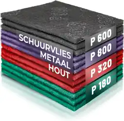 Amazon S&r schuurpapierpads, 150 x 230 mm, set van 12 schuurpapiermatten, set met 3 stuks p180, p320, p600, p800, slijpsteen voor he aanbieding
