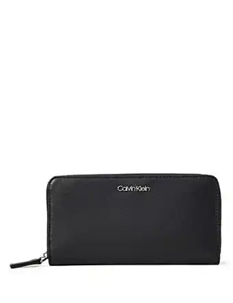 Amazon Calvin klein z/a portemonnee voor dames lg, zwart, eén maat aanbieding