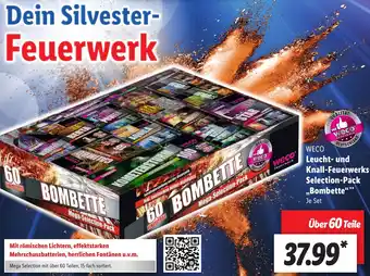 Lidl WECO Leucht Und Knall Feuerwerks Selection Pack ,,Bombette" aanbieding