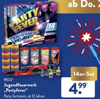 ALDI WECO Jugendfeuerwerk ,,Partyfever" aanbieding