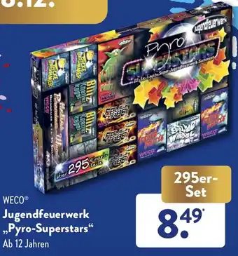 ALDI WECO Jugendfeuerwerk "Pyro-Superstars" aanbieding