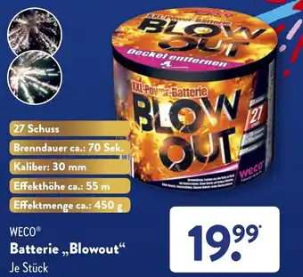 ALDI WECO Batterie ,,Blowout" aanbieding