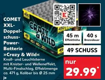 Kaufland DE COMET XXL Doppelschuss Power Batterie Crazy & Wild aanbieding