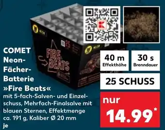 Kaufland DE COMET Neon-Fächerbatterie Fire Beats aanbieding