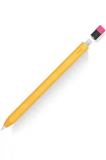 Amazon Elago klassieke potloodhoes, compatibel met apple pencil 1e generatie, klassiek design, duurzame siliconen (geel) aanbieding